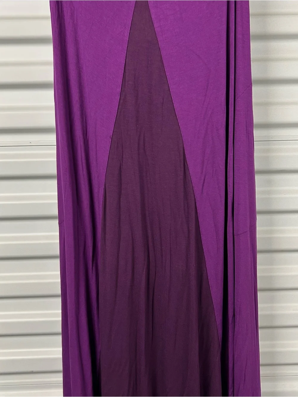 Soma Purple Two-Tone V-Neck Maxi Dress